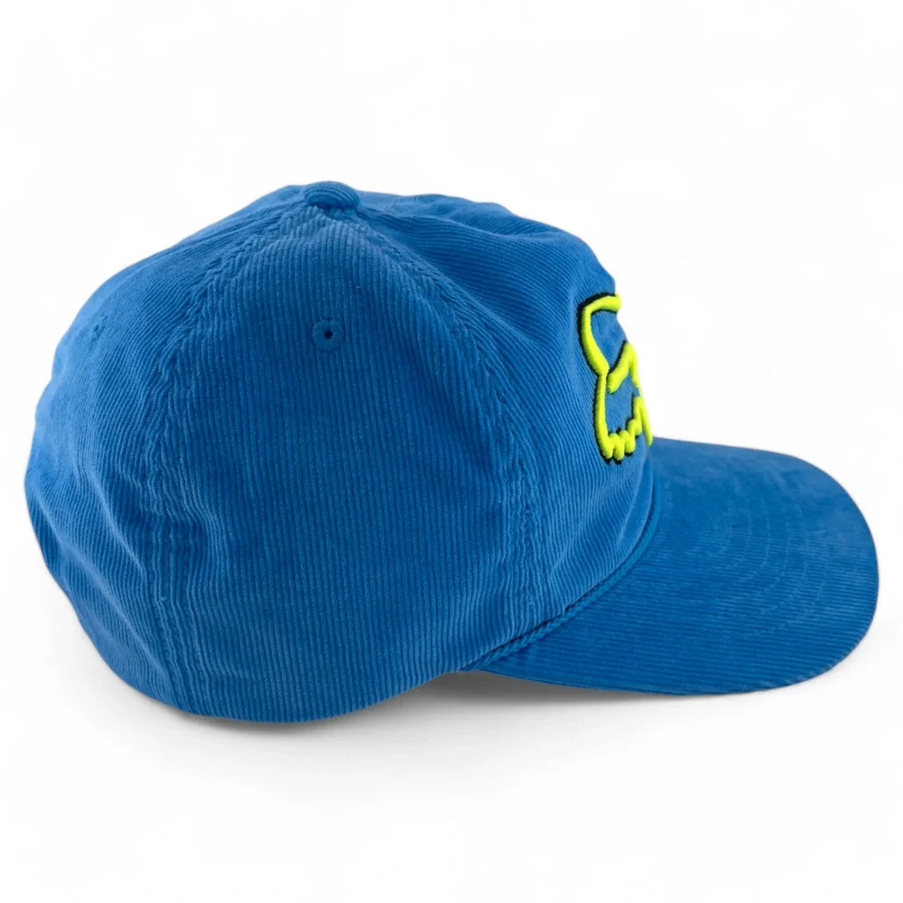 Fox Racing Brushed Corduroy‎ Rope Teal Blue/Green Logo Snapback Adjustable Hat